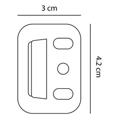 GENERICO - Clips de Montaje Metal para Paneles de Pared 100 Piezas