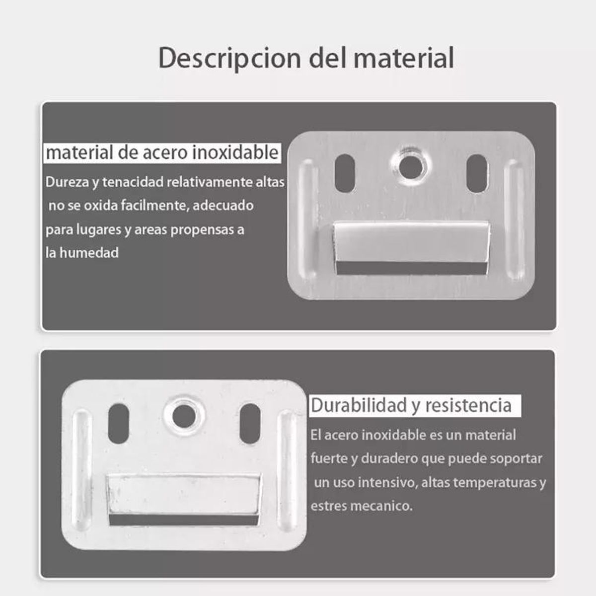 GENERICO - Clips de Montaje Metal para Paneles de Pared 100 Piezas