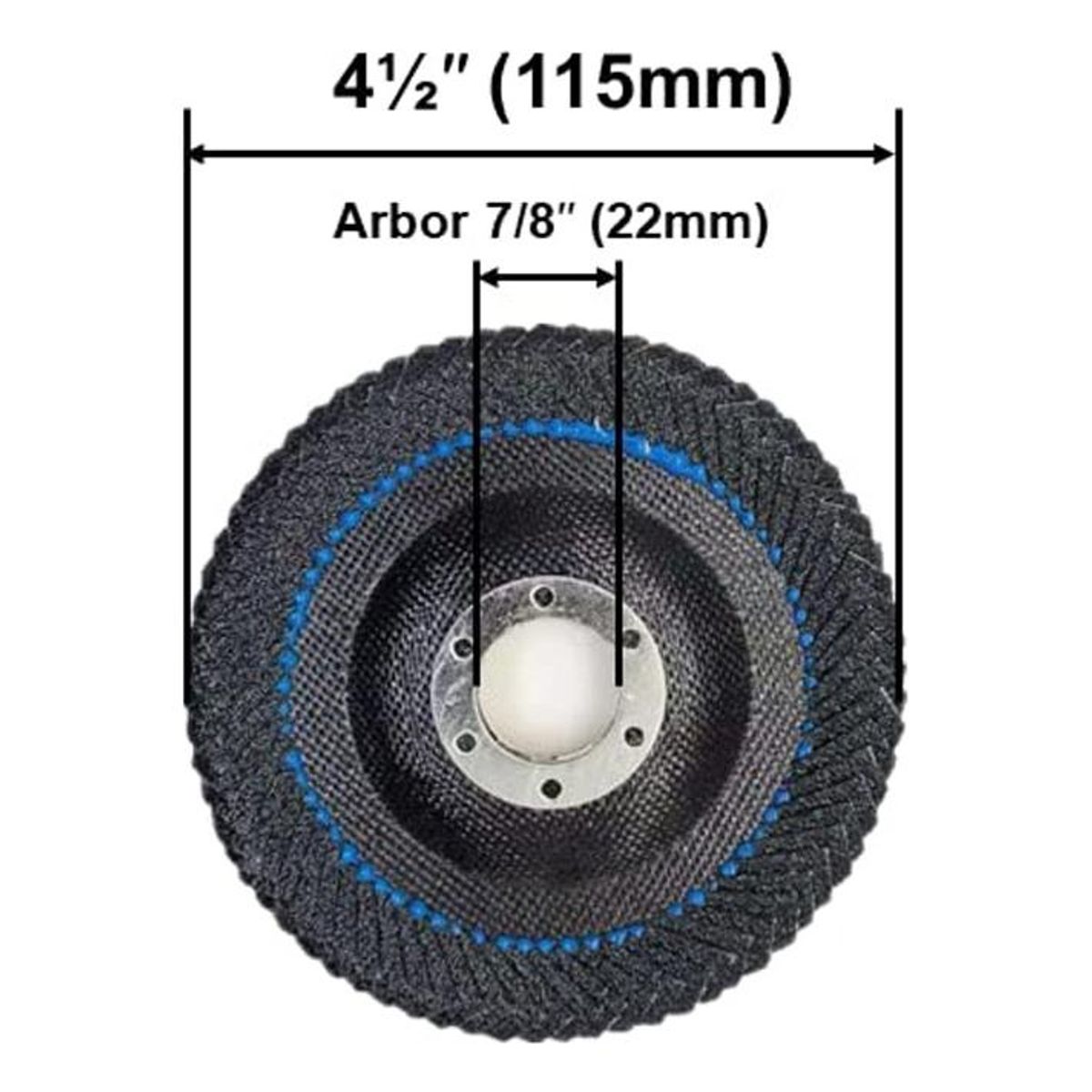 GENERICO - Discos de Lijado Flap 115mm Grano 40 Pack de 20 Unidades