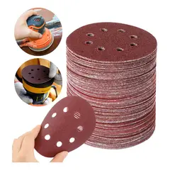 GENERICO - Set de 165 Discos de Lija Perforados Autoadheribles 5