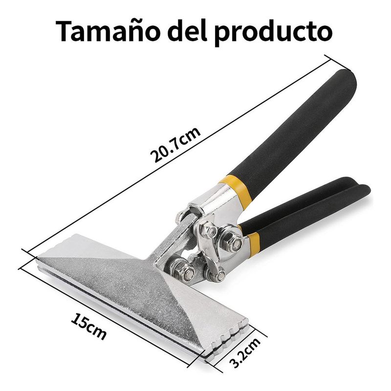 GENERICO - Alicate Doblador de Chapa con Mango Ergonómico y Antideslizante