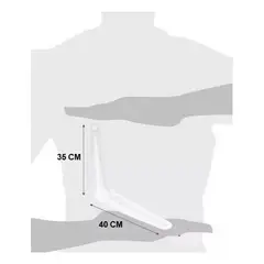 GENERICO - Soporte Escuadra de Metal para Repisas Pack de 4 Unidades