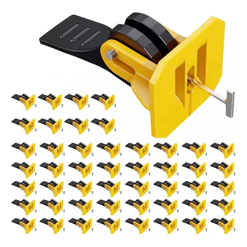 GENERICO - Kit Reutilizable de Nivelación para Azulejos y Cerámica 100 Unidades
