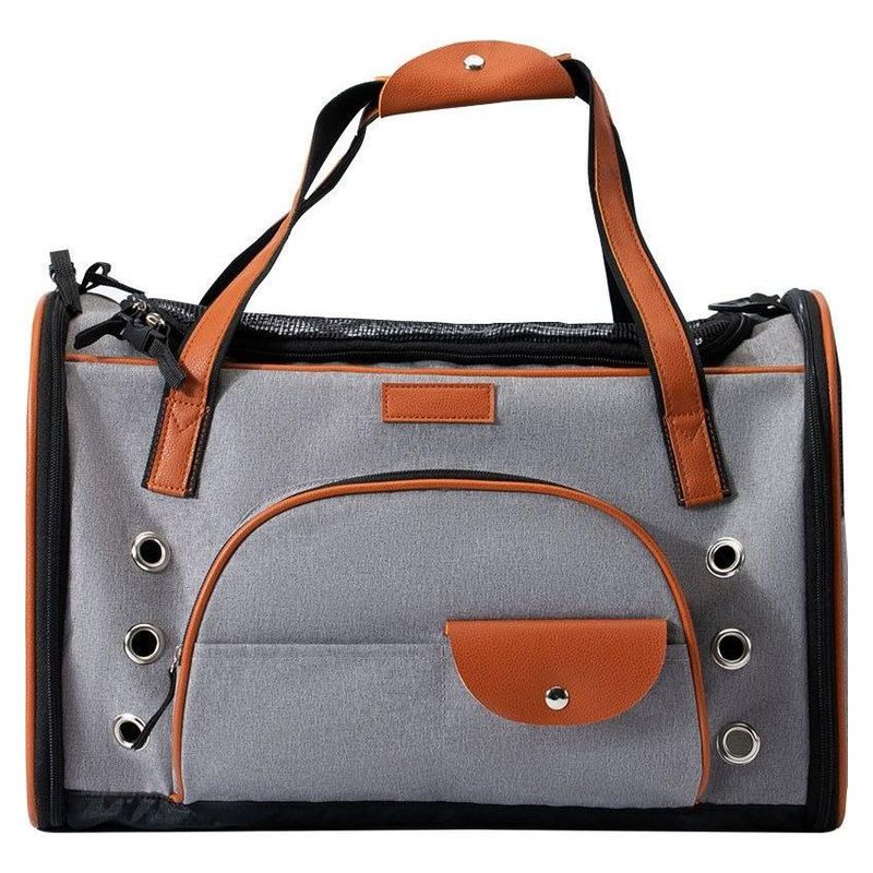 GENERICO - Bolso Plegable Transpirable para Perros y Gatos Elegante