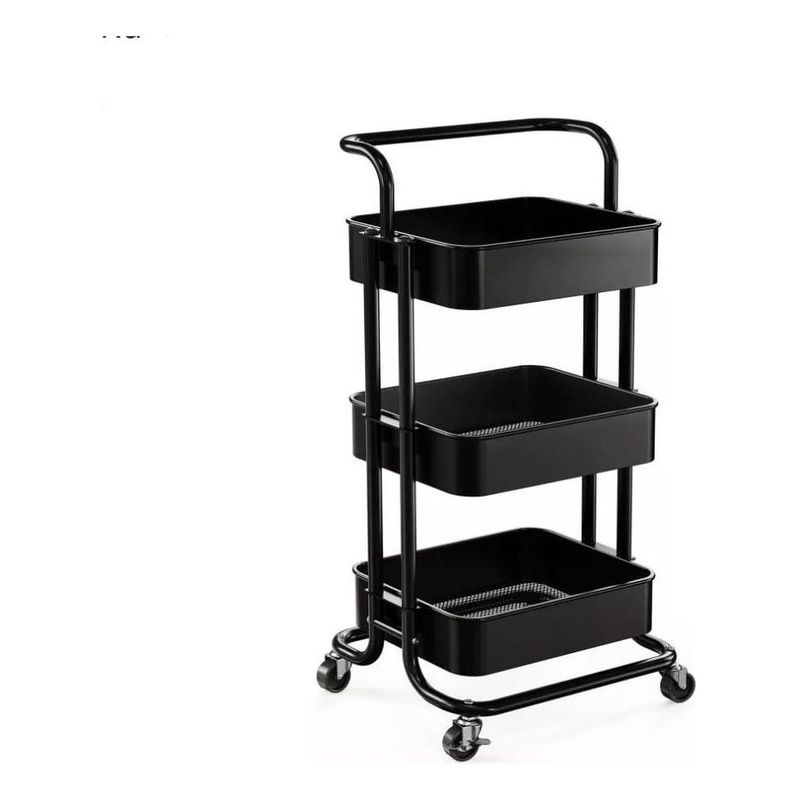 GENERICO - Carrito Organizador Rodante de 3 Niveles para Almacenaje