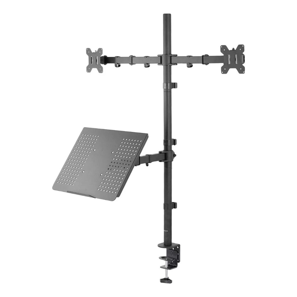 IPLAY - Soporte Escritorio Monitor Notebook Triple 10-32 Brazo