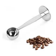 GENERICO - Cuchara Prensadora 2 en 1 de Acero Inoxidable para Café