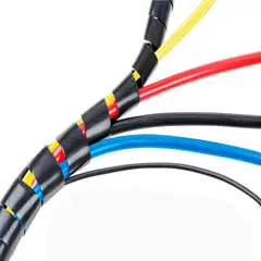 GENERICO - Organizador Espiral de Cable de 10m Plástico Polietileno