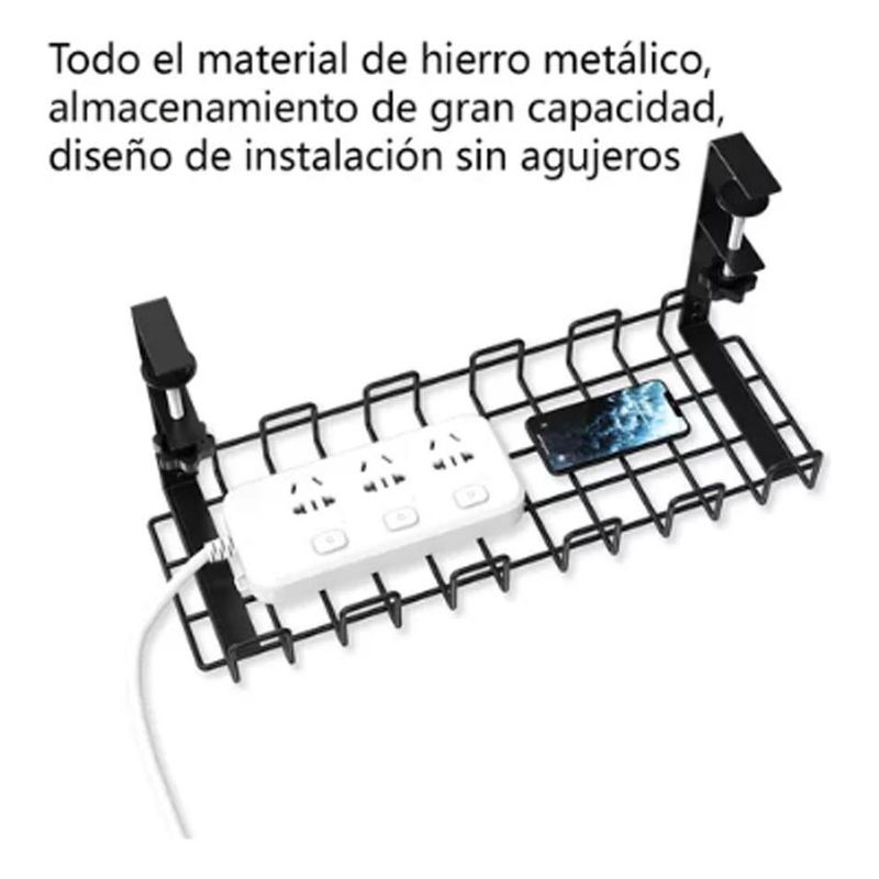 GENERICO - Estantes Organizador de Cables en Juego de 2 Piezas