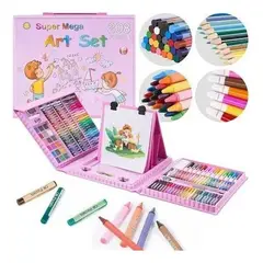 GENERICO - Kit Portátil de Dibujo Acuarelable 208 Piezas Creativas