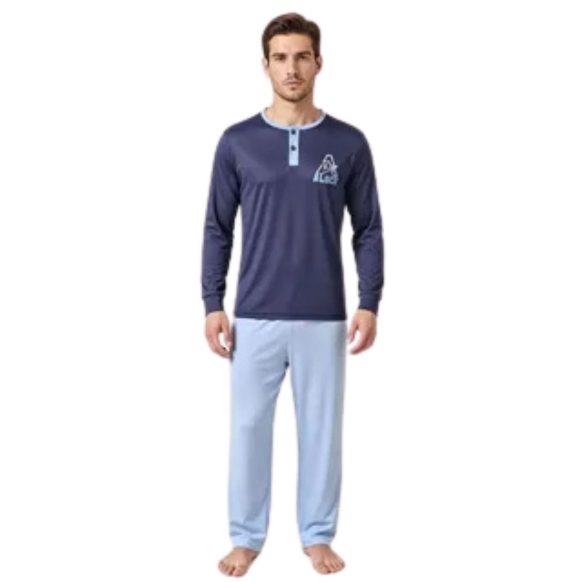 LOOK SHOP - Pijama Hombre. Manga Larga. Delgado. Primavera 4021