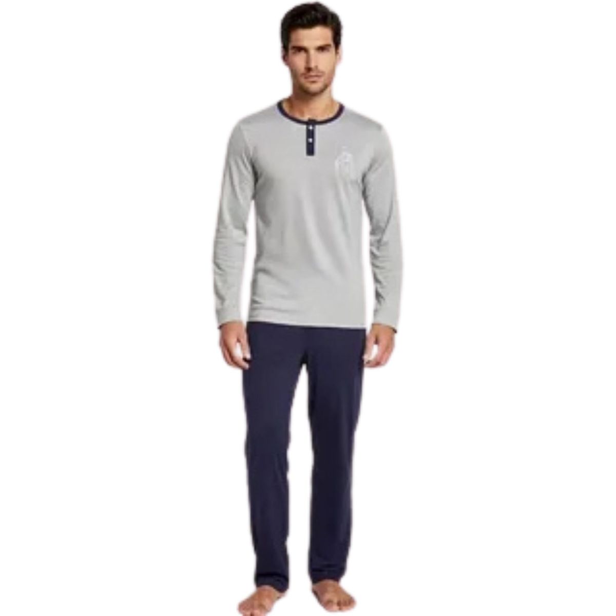 LOOK SHOP - Pijama Hombre. Manga Larga. Delagado. Primavera 4021