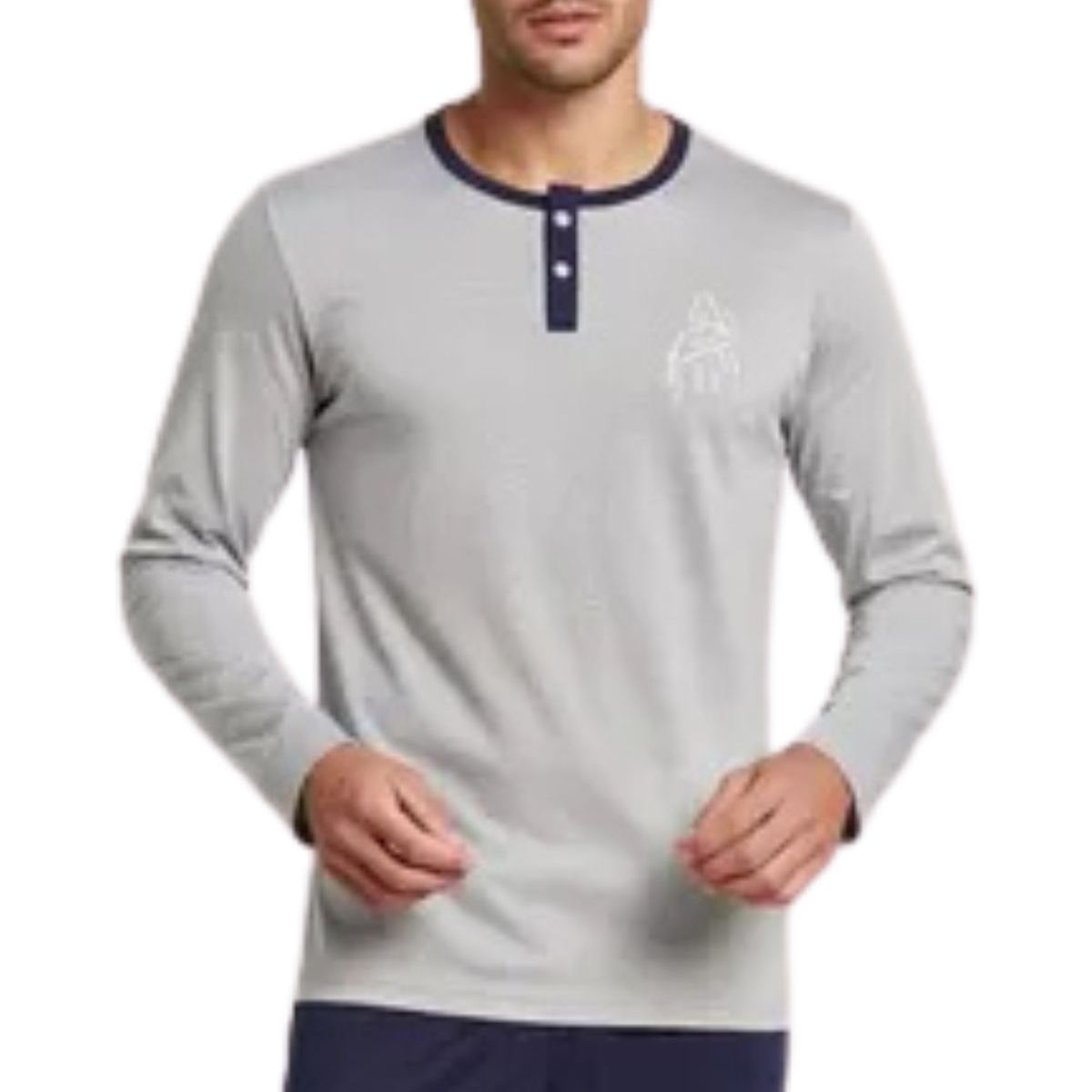 LOOK SHOP - Pijama Hombre. Manga Larga. Delgado. Primavera 4021