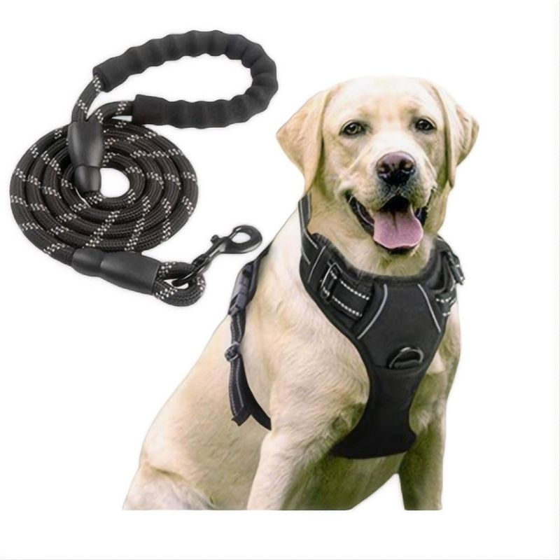 GENERICO - Arnés Ajustable para Perro con Cintas Reflectantes y Cómodo