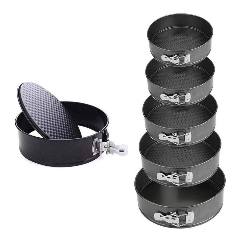 GENERICO - Set de 6 Moldes Desmontables Antiadherentes Redondos 18-28 cm