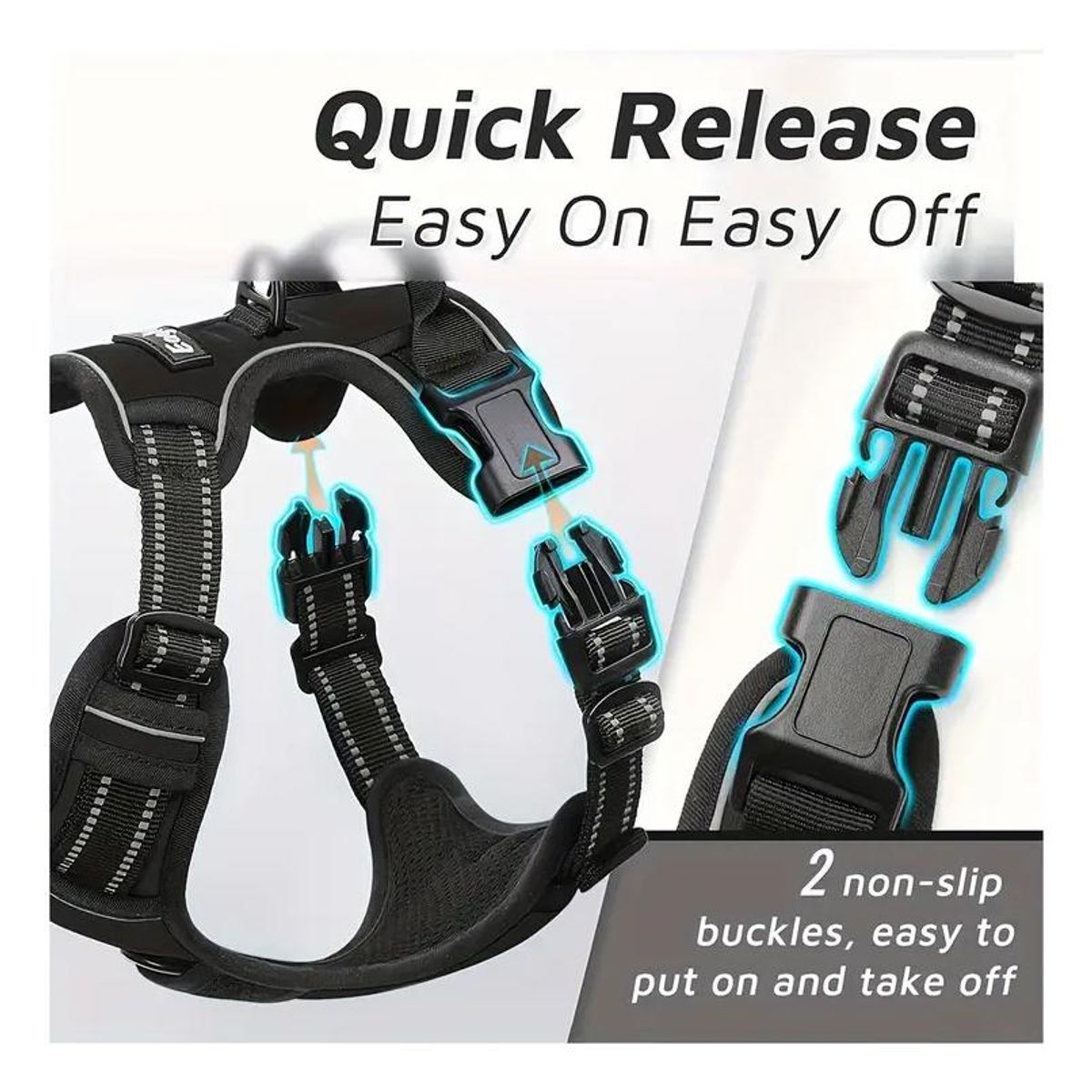 GENERICO - Pechera Reflectante Ajustable para Perro Comodidad y Seguridad