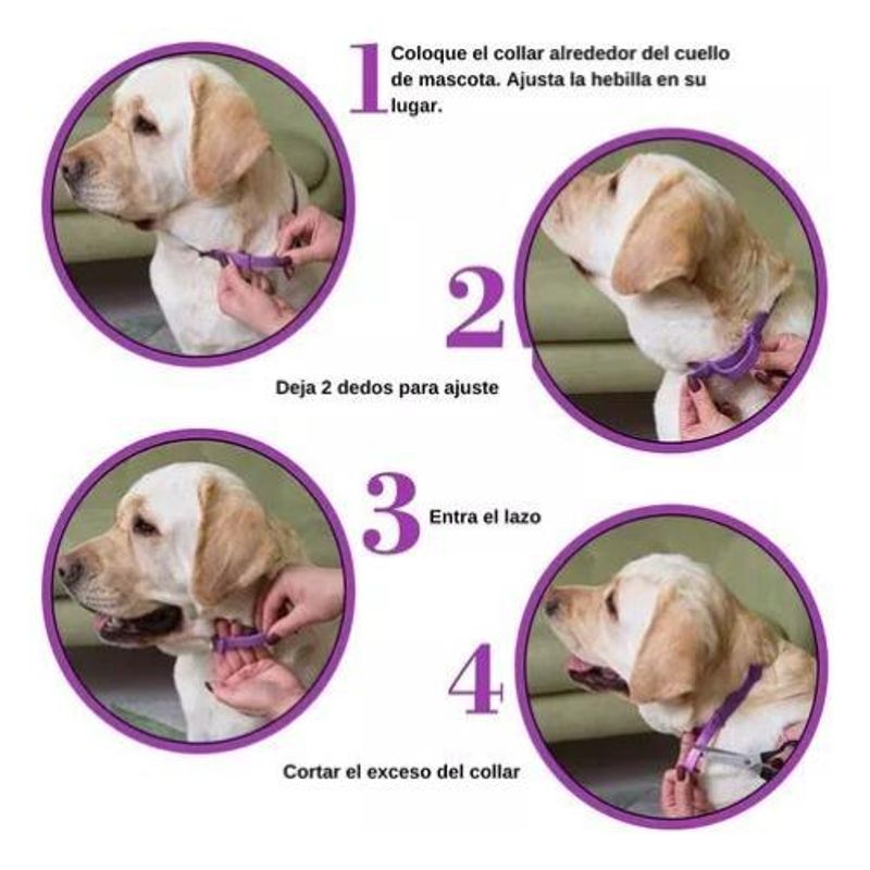 GENERICO - Collar Ajustable Calmante para Perros Alivio Natural de Ansiedad
