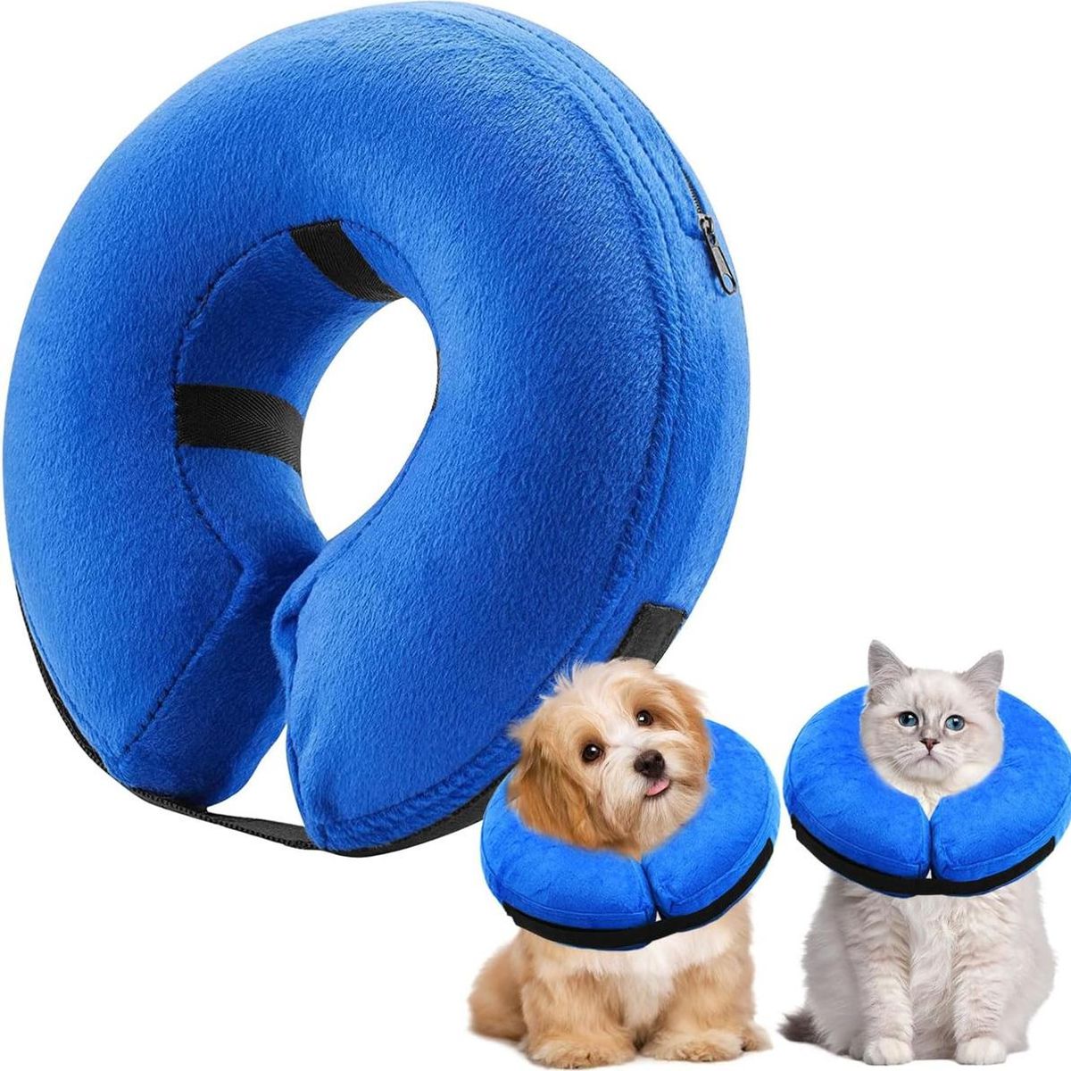 GENERICO - Collar Inflable Isabelino para Recuperación de Mascotas