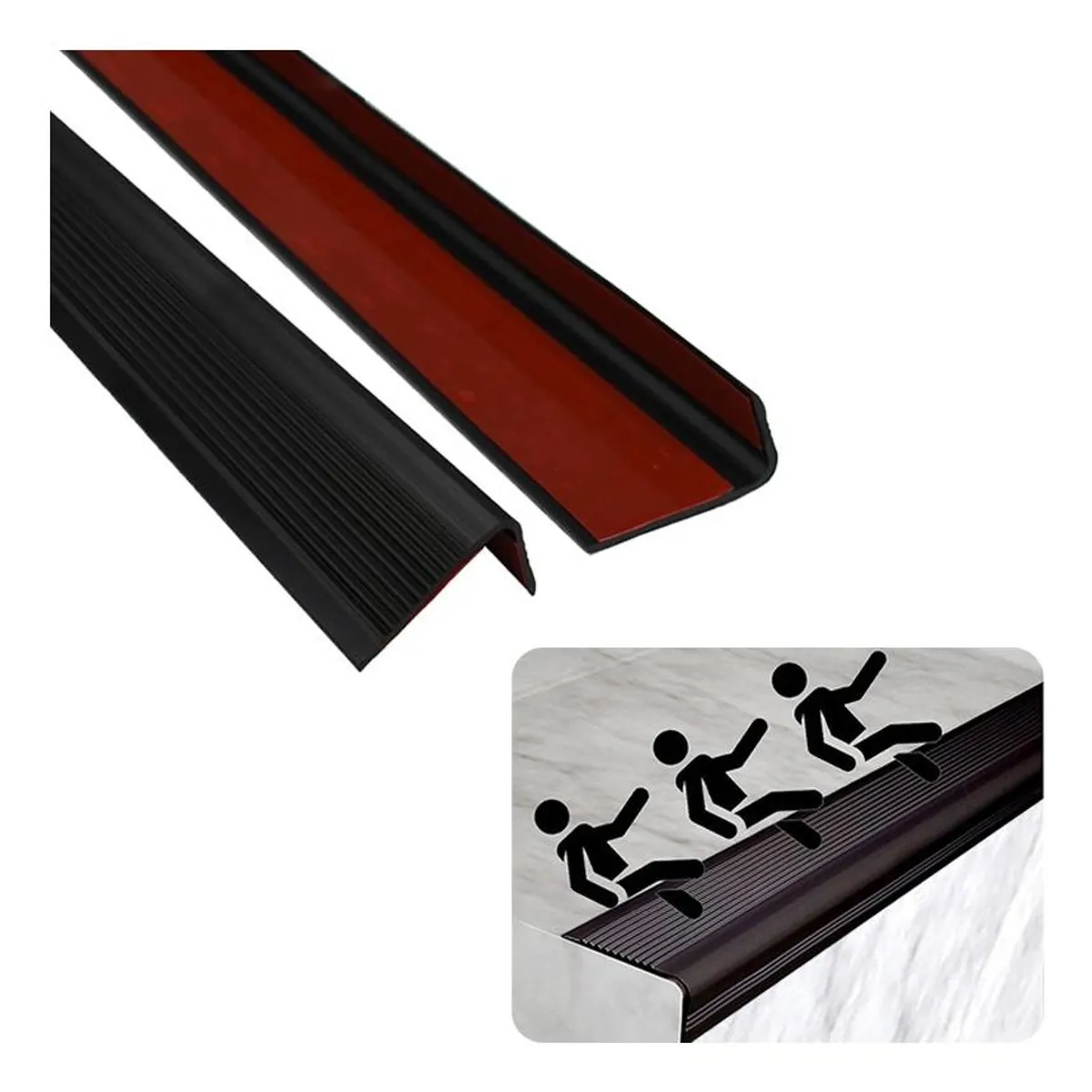 GENERICO - Protector Antideslizante de Caucho para Escaleras 3m