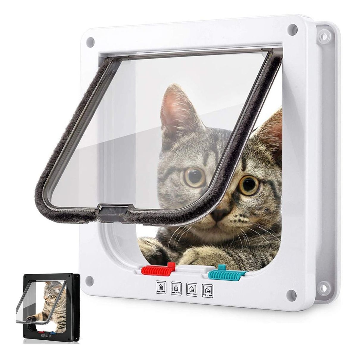 GENERICO - Puerta Interactiva para Mascotas con Apertura Silenciosa