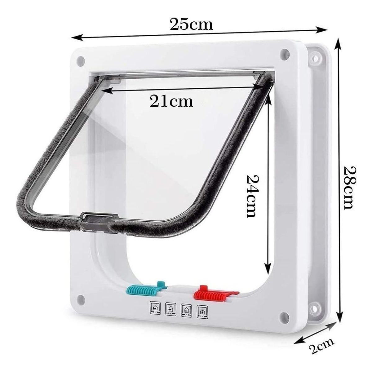 GENERICO - Puerta Interactiva para Mascotas con Apertura Silenciosa