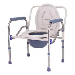 GENERICO - Silla baño portátil 3 en 1 ajustable y plegable para 120 kg