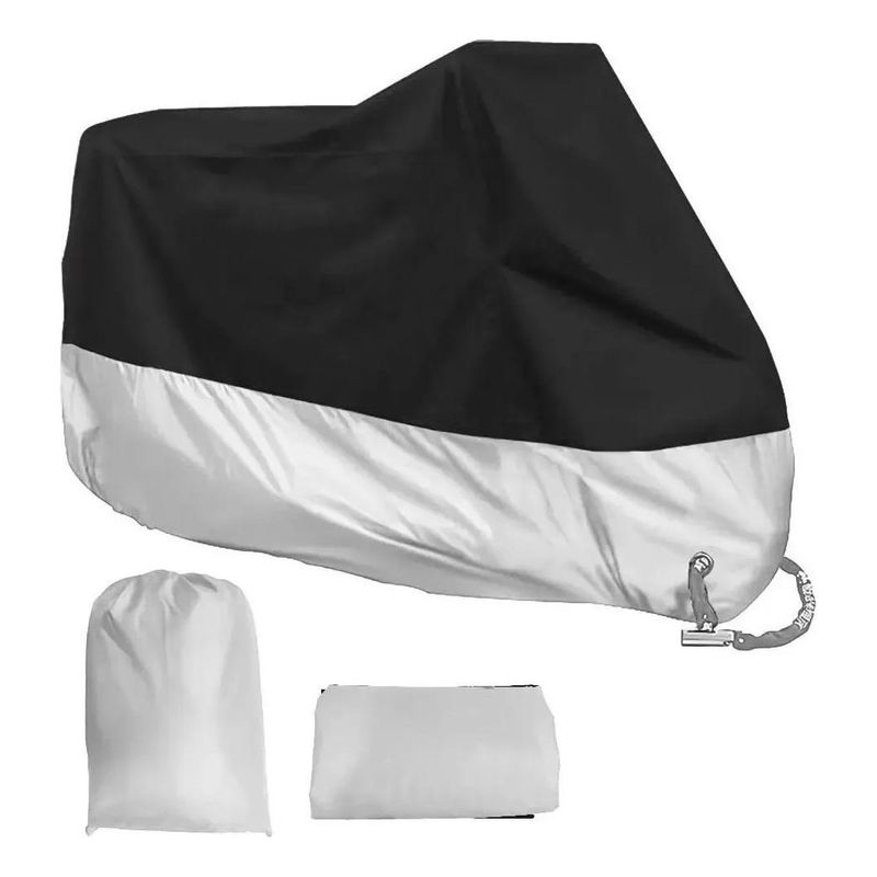 GENERICO - Funda Impermeable para Motocicleta con Seguridad y Bolsa