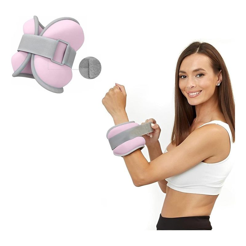 GENERICO - Pesas ajustables de tobillo y muñeca set de 4 kgtotal
