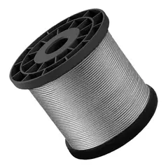 GENERICO - Cable de Acero Galvanizado 4mm Rollo 100 Metros Alta Resistencia