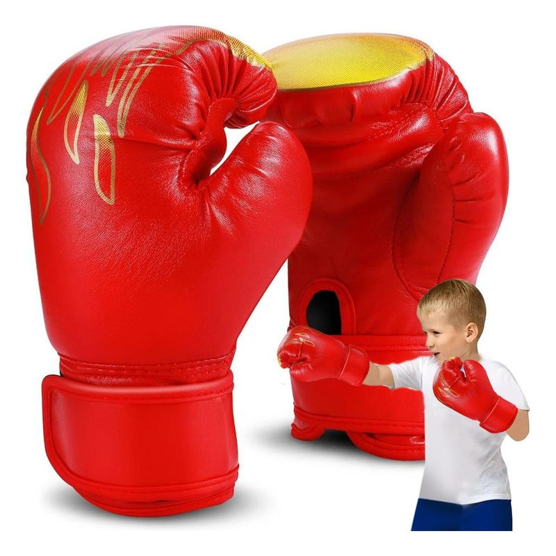 GENERICO - Guantes de Boxeo Acolchados para Niños con Cierre Velcro