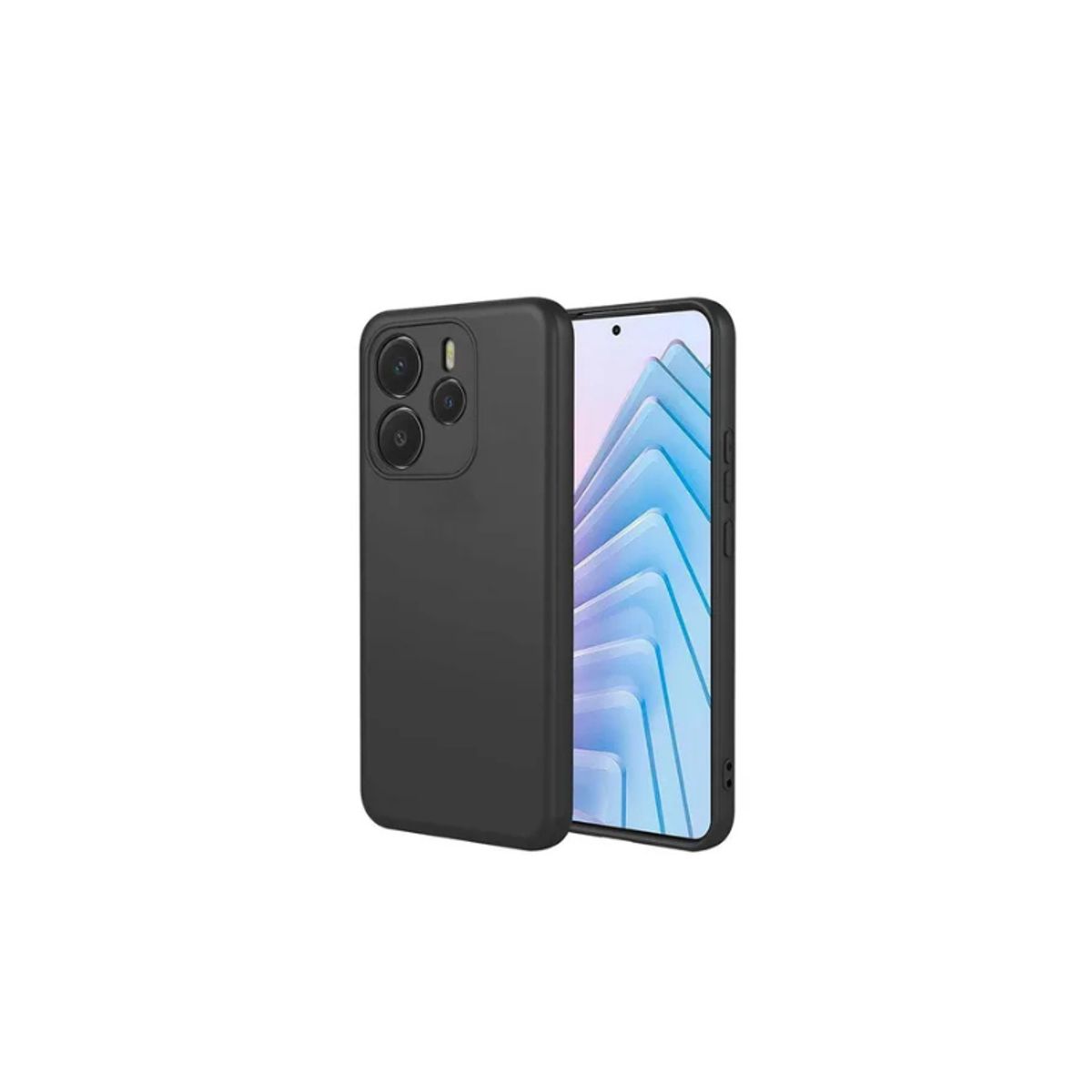 GENERICO - Carcasa Silicona Color Para Redmi Note 14 5G - Negro