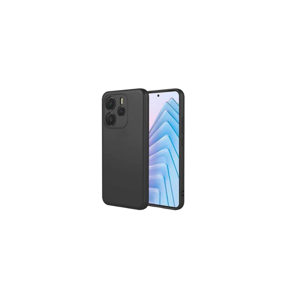 GENERICO - Carcasa Silicona Color Para Redmi Note 14 5G - Negro
