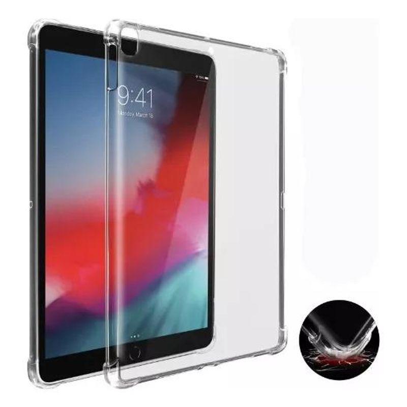 GENERICO - Carcasa Transparente Antigolpes para iPad con Esquinas Reforzadas
