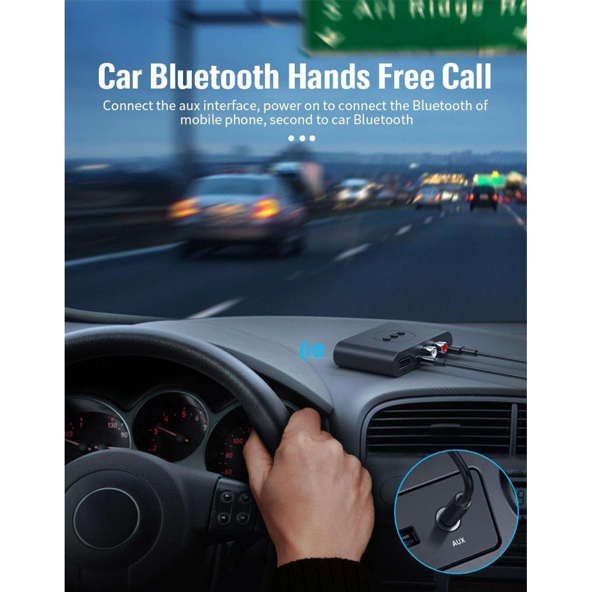 GENERICO - Adaptador Bluetooth para Audio en Autos y Dispositivos Móviles