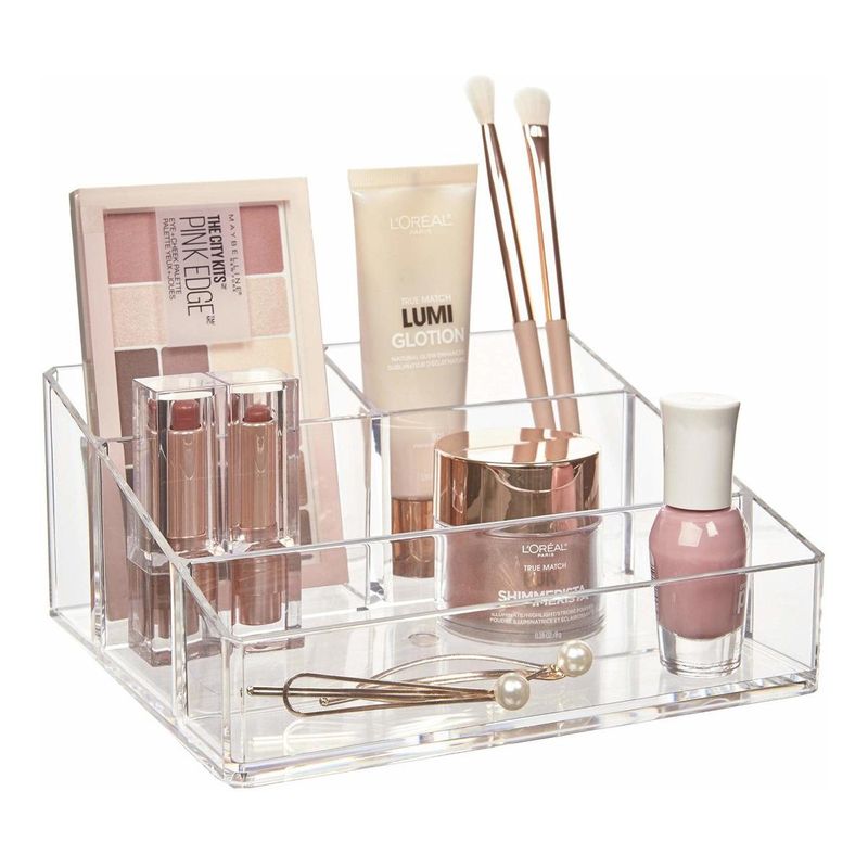 GENERICO - Organizador Extra Grande de Maquillaje Transparente Premium