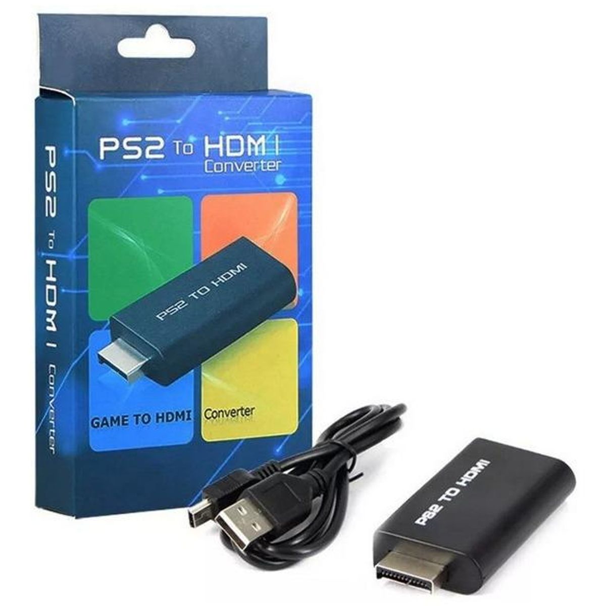 GENERICO - Adaptador HDMI para PS2 con salida de audio 35mm
