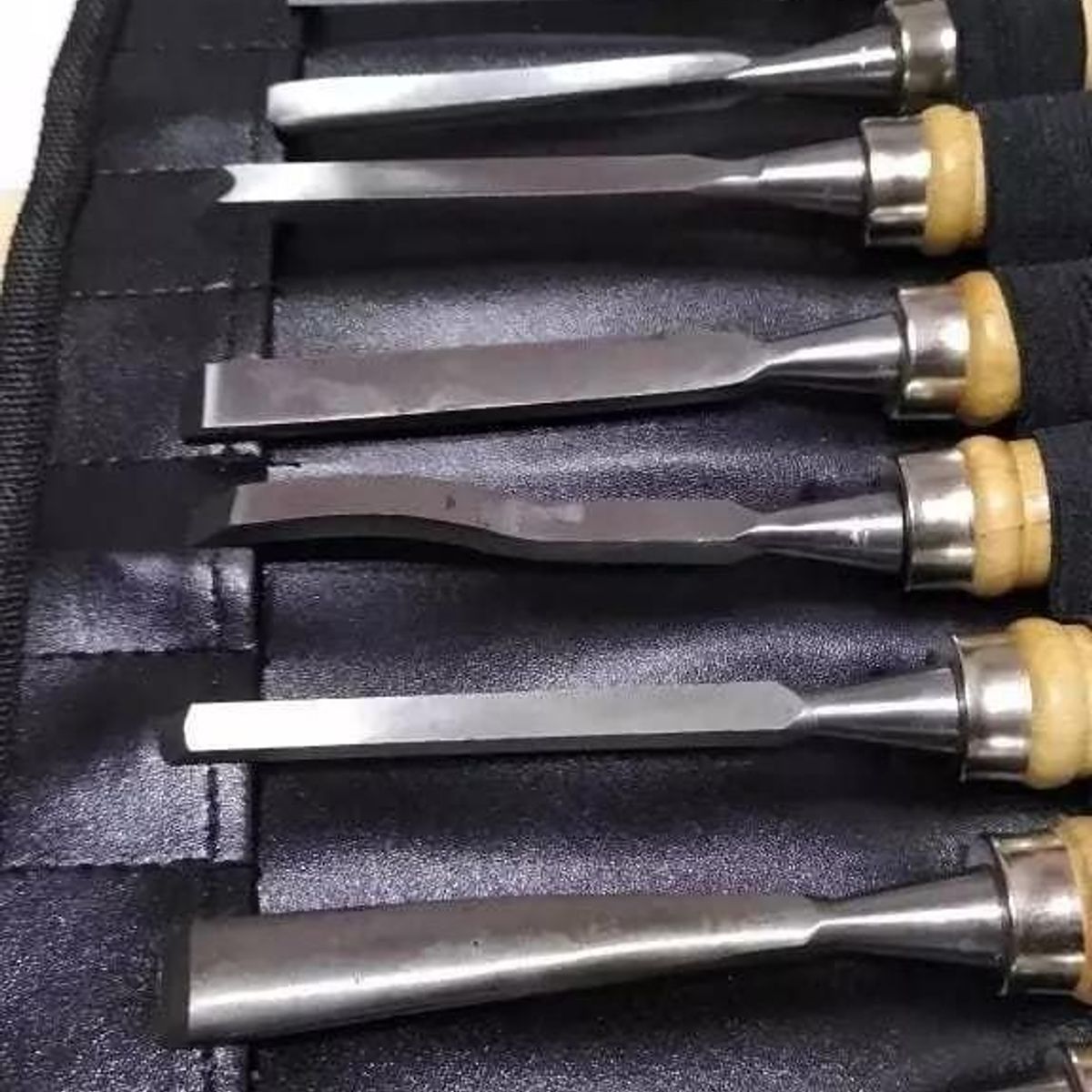 GENERICO - Set Profesional de 12 Gubias para Tallar Madera en Estuche