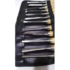 GENERICO - Set Profesional de 12 Gubias para Tallar Madera en Estuche