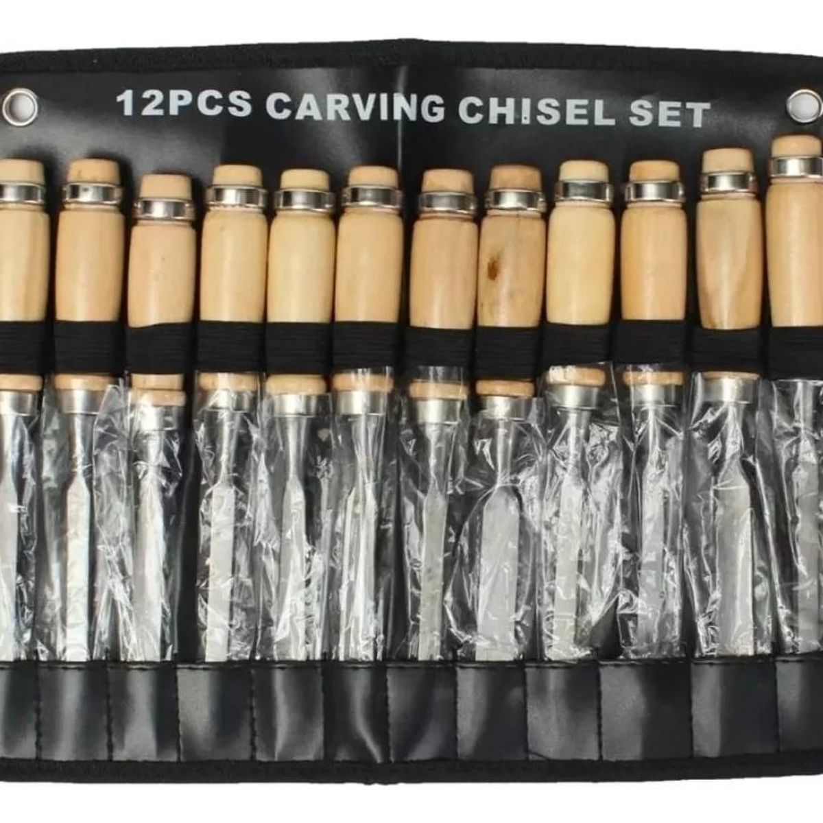 GENERICO - Set Profesional de 12 Gubias para Tallar Madera en Estuche