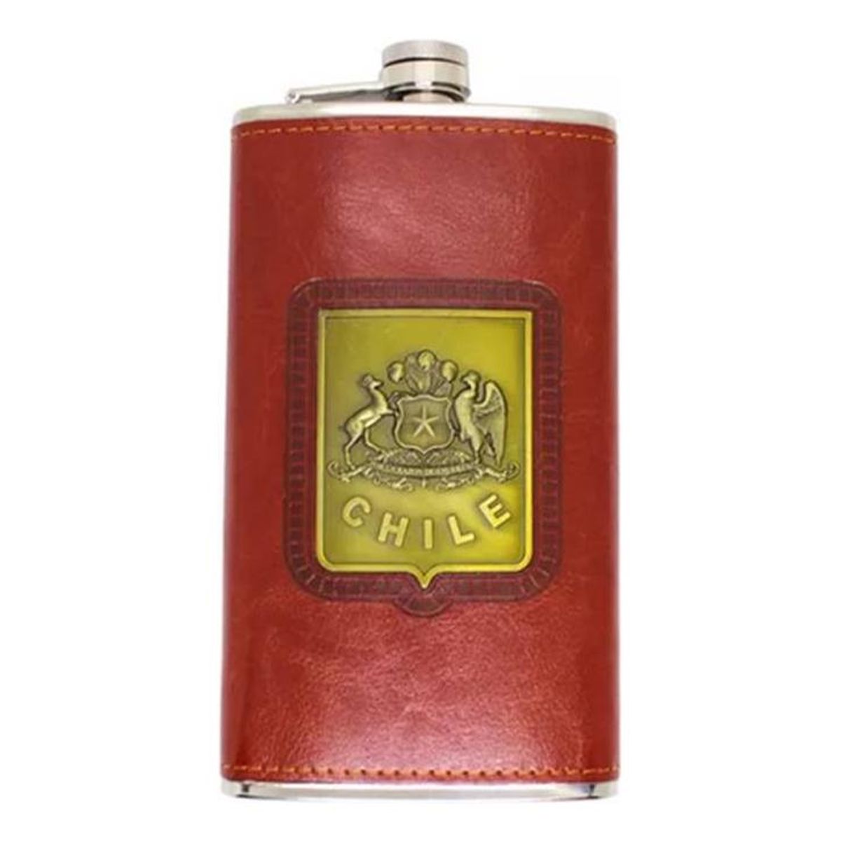 GENERICO - Petaca de Whisky de 12oz con Diseño Único de Chile