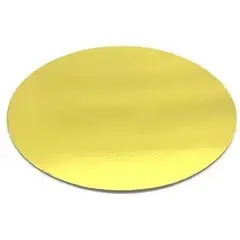 GENERICO - Pack de 12 Bandejas Doradas de Cartón para Tortas 35cm