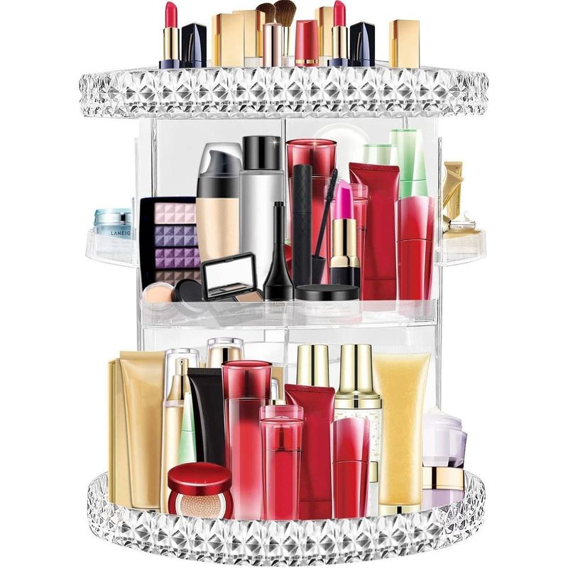 GENERICO - Organizador giratorio de maquillaje 7 capas y gran capacidad