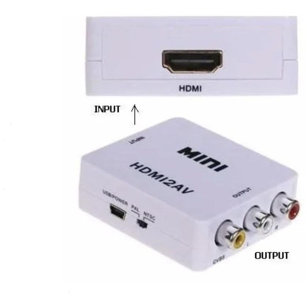 GENERICO - Convertidor HDMI a RCA AV 1080p fácil y sin drivers