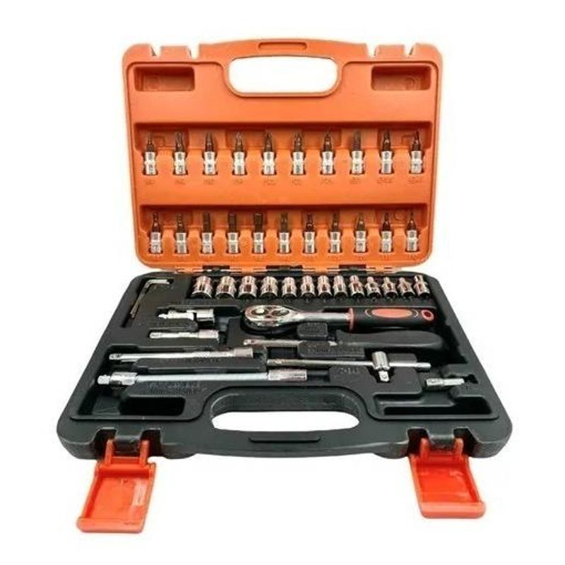 GENERICO - Kit Completo de Herramientas para Mantenimiento de Autos 46 Pzs