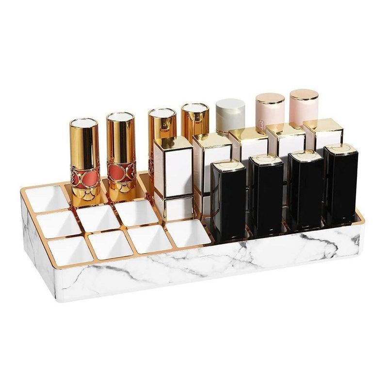 GENERICO - Organizador Acrílico para Labiales y Pinceles de Maquillaje