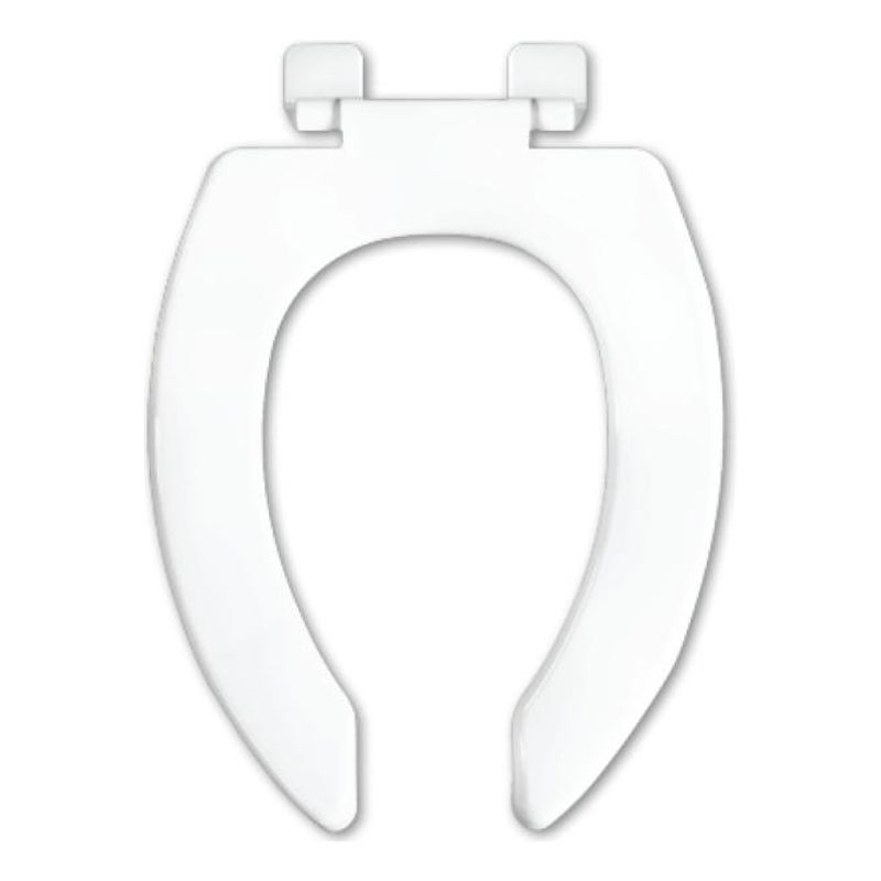GENERICO - Asiento de Plástico Elongado Sin Tapa para Sanitarios