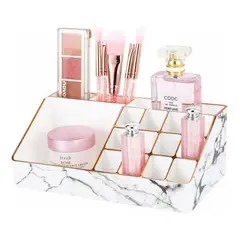 GENERICO - Caja Organizador de Maquillaje con Diseño Elegante en Mármol