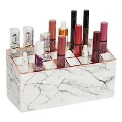 GENERICO - Soporte de Mármol para Brochas y Pintalabios Elegante