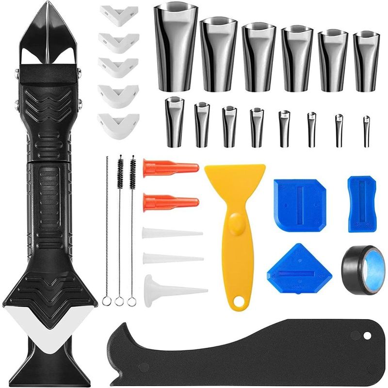 GENERICO - Kit Completo de Calafateo y Raspado 35 Piezas 3 en 1