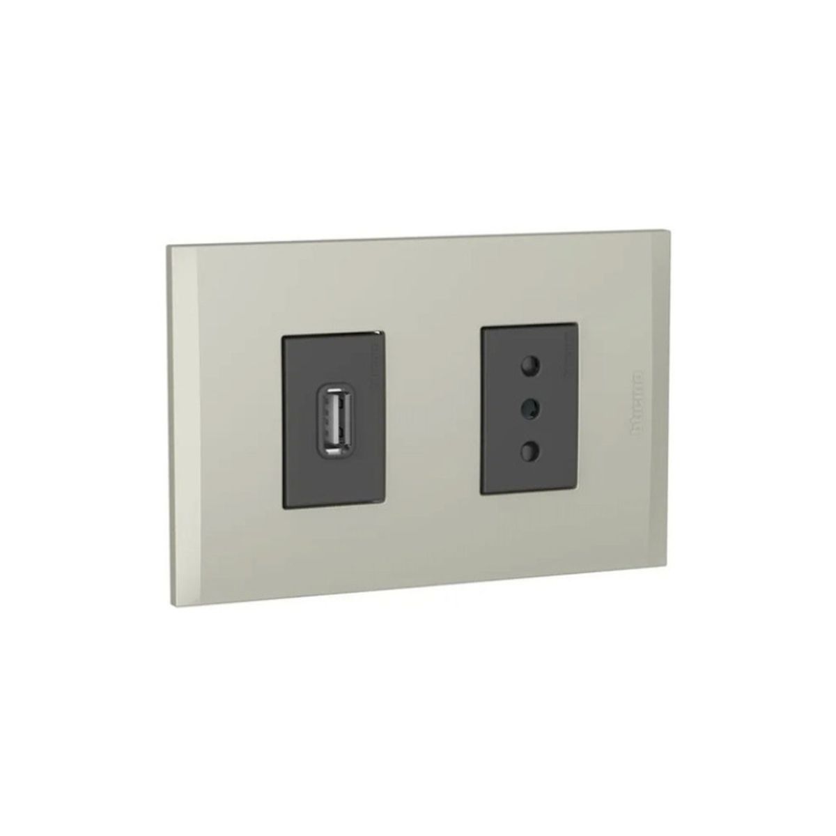 BTICINO - Cargador Usb + Enchufe 10a Nobile AF2270USBEATI